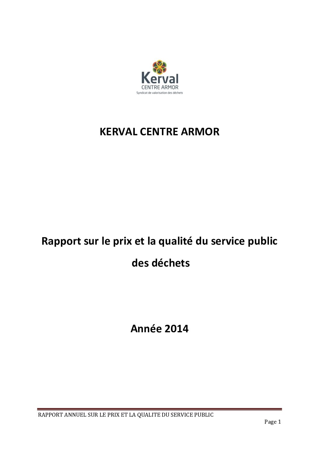 Rapport annuel d'activité 
